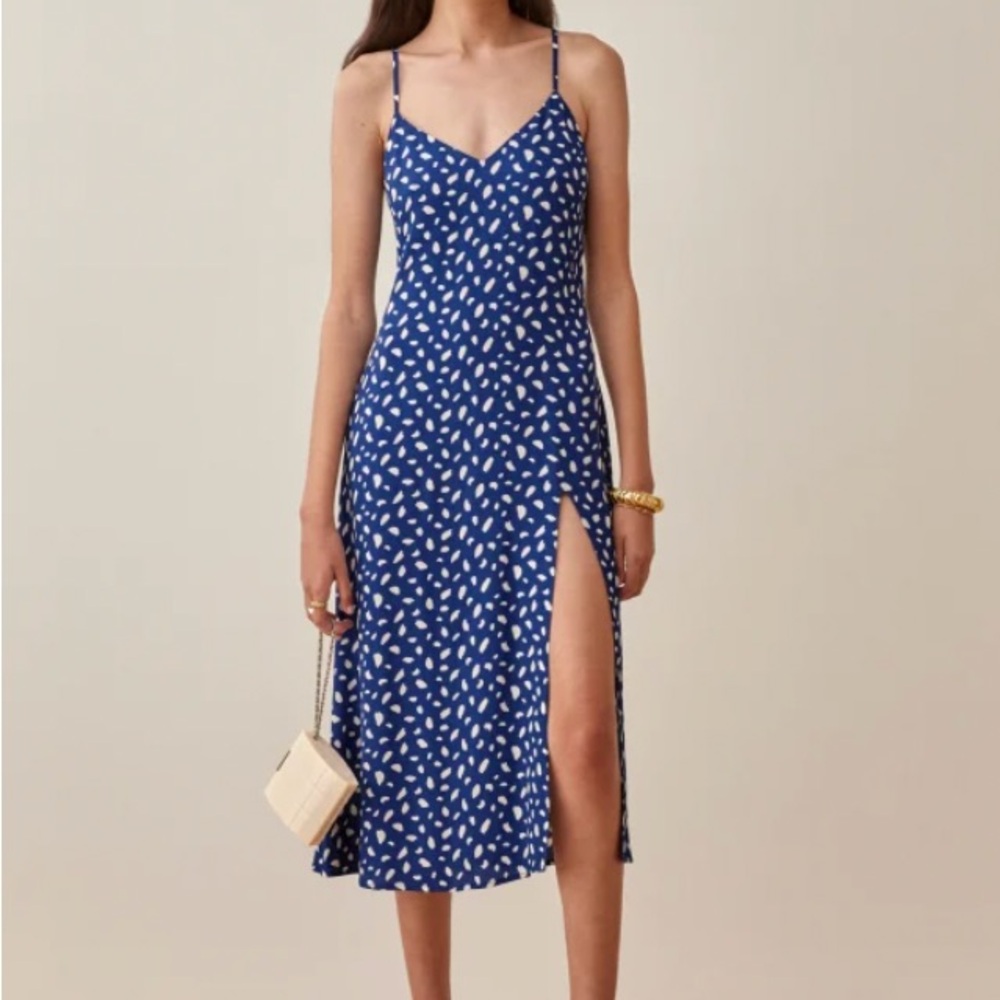Reformation Crimini Midi Dress Size 2 in in Moray